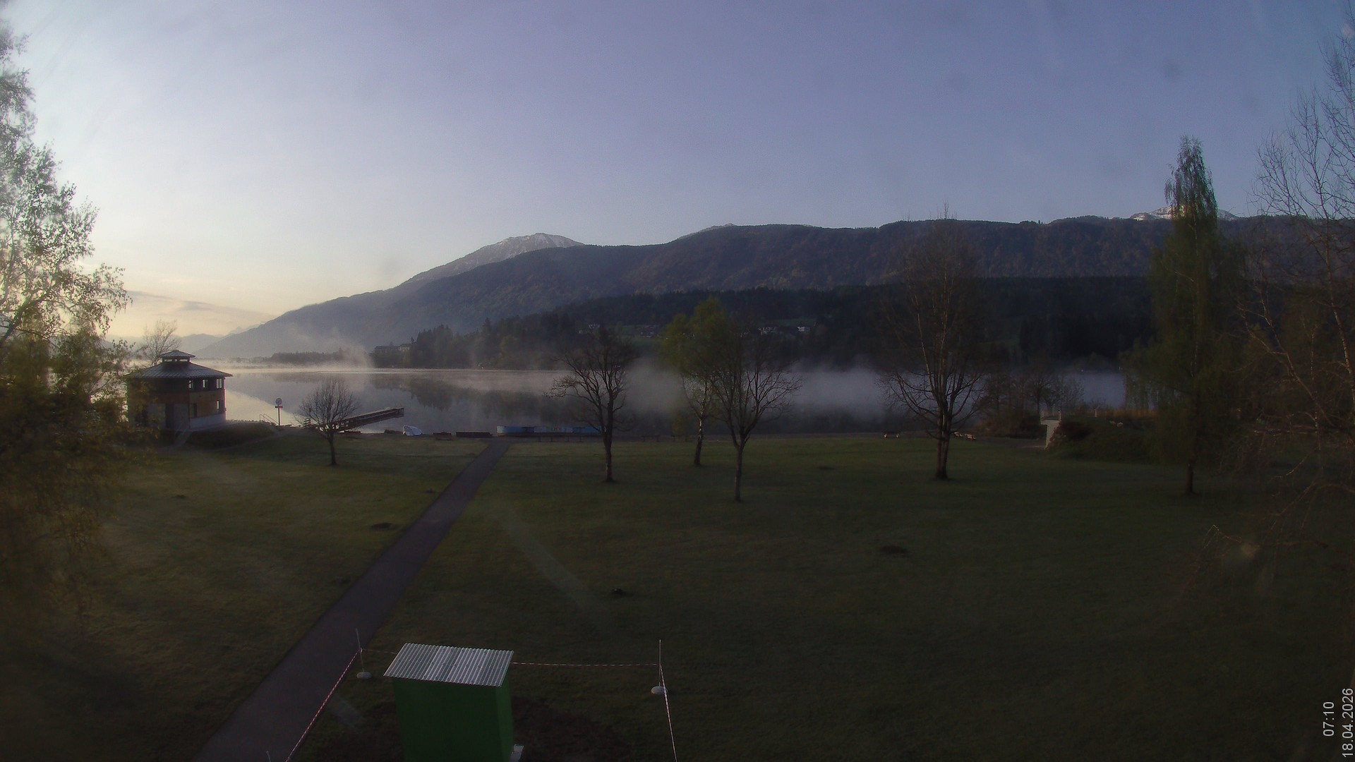 Archiv Foto Webcam am Strandbad Hermagor am Pressegger See in Kärnten - Österreich.