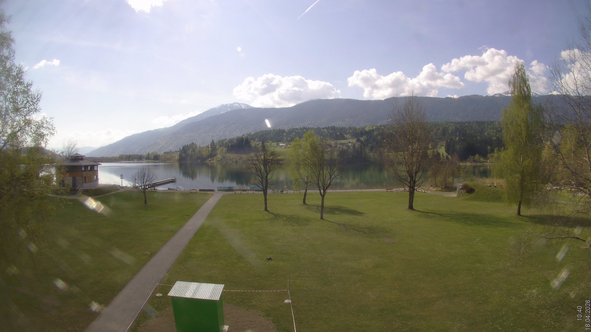 Archiv Foto Webcam am Strandbad Hermagor am Pressegger See in Kärnten - Österreich.