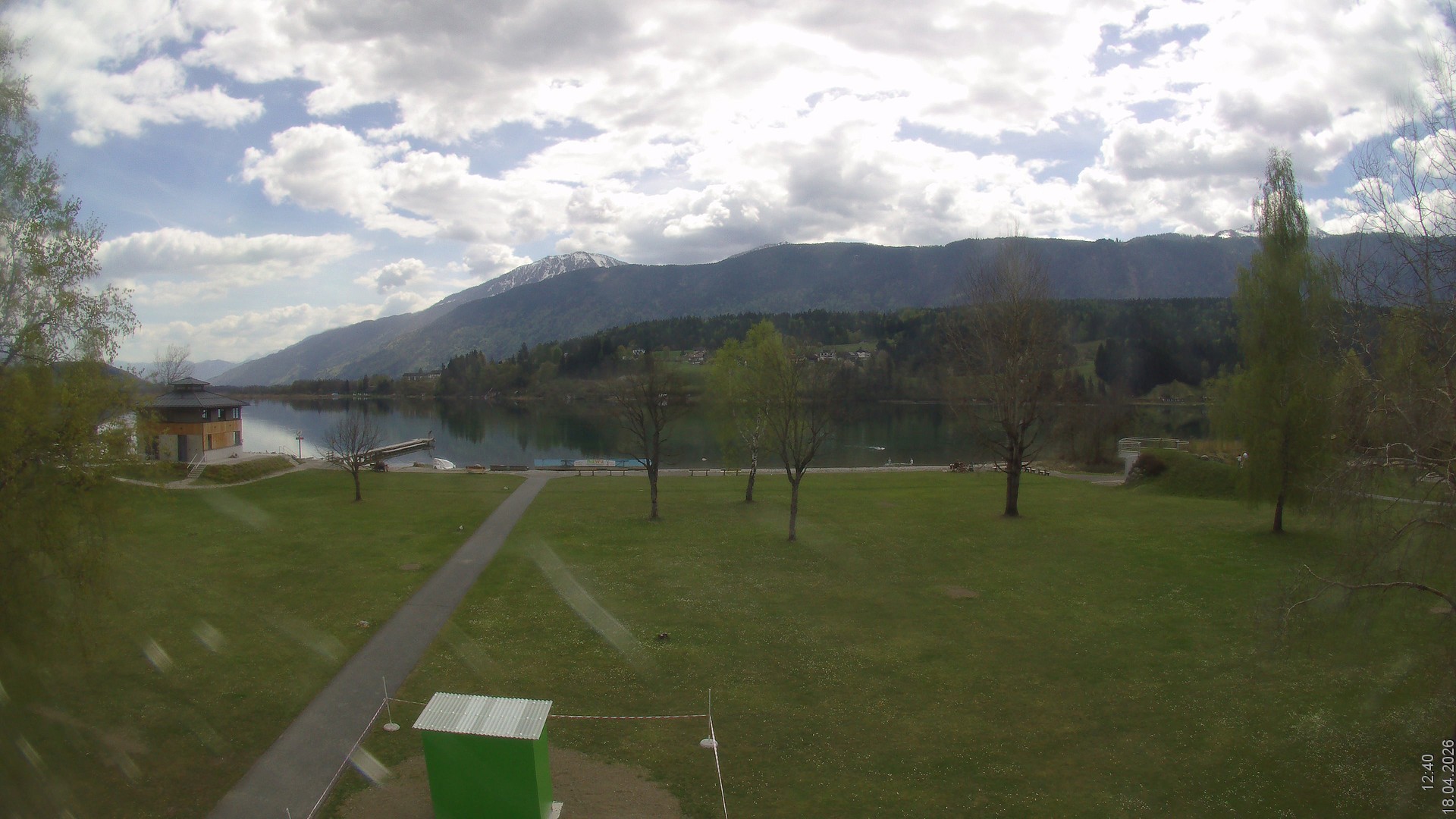 Archiv Foto Webcam am Strandbad Hermagor am Pressegger See in Kärnten - Österreich.