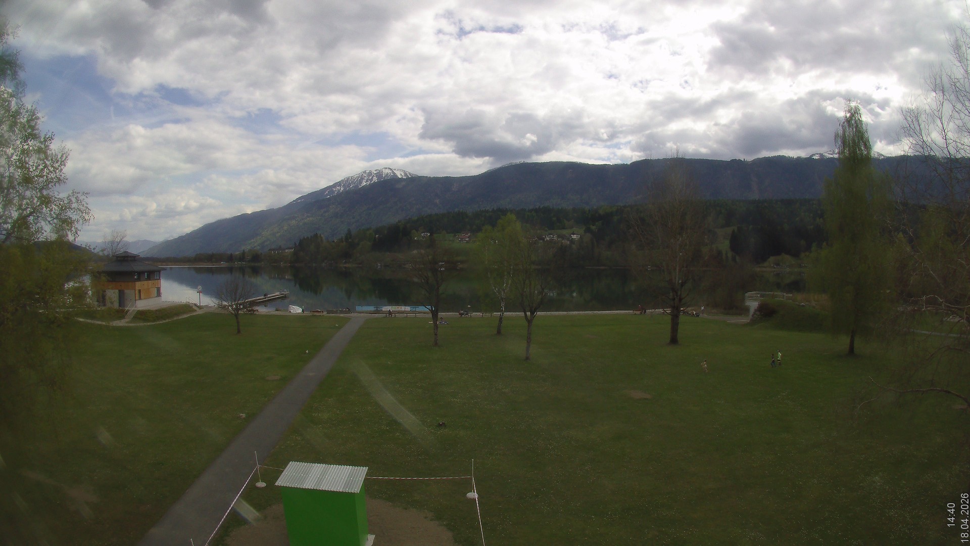 Archiv Foto Webcam am Strandbad Hermagor am Pressegger See in Kärnten - Österreich.