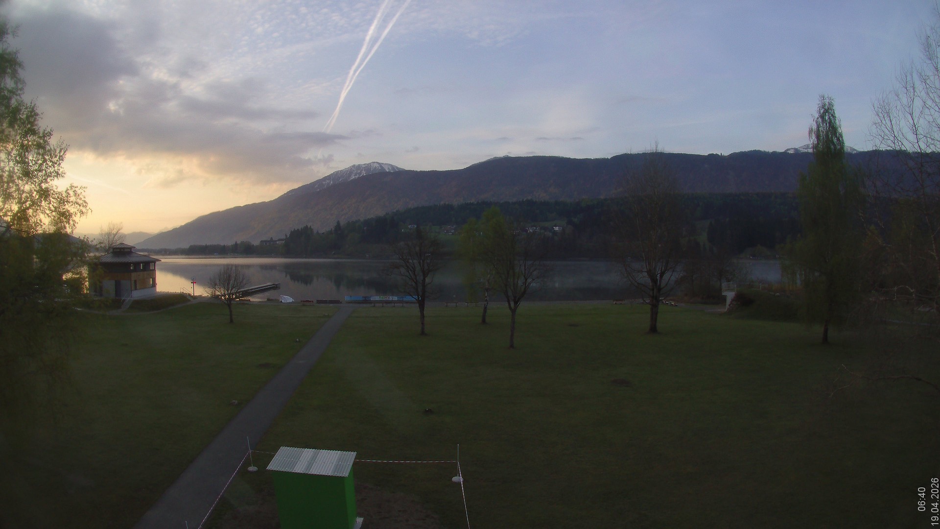 Archiv Foto Webcam am Strandbad Hermagor am Pressegger See in Kärnten - Österreich.