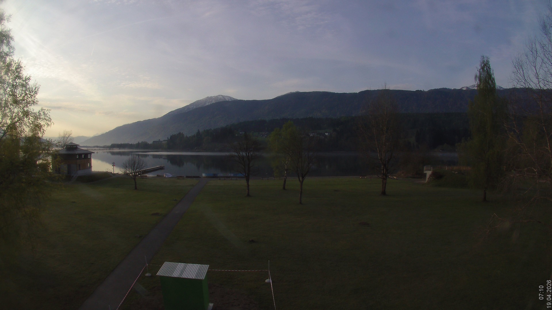 Archiv Foto Webcam am Strandbad Hermagor am Pressegger See in Kärnten - Österreich.