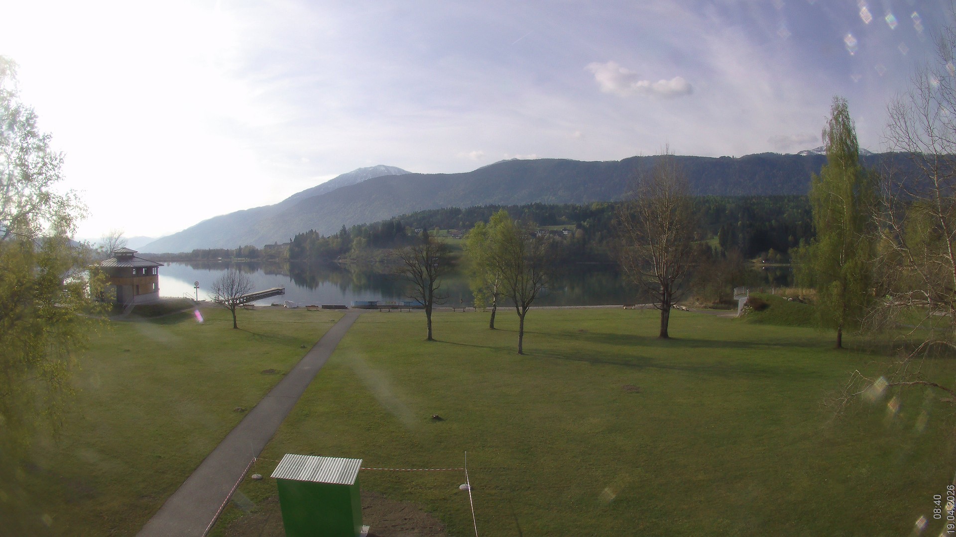 Archiv Foto Webcam am Strandbad Hermagor am Pressegger See in Kärnten - Österreich.