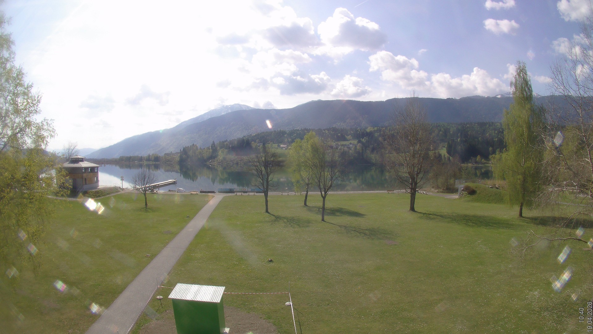 Archiv Foto Webcam am Strandbad Hermagor am Pressegger See in Kärnten - Österreich.