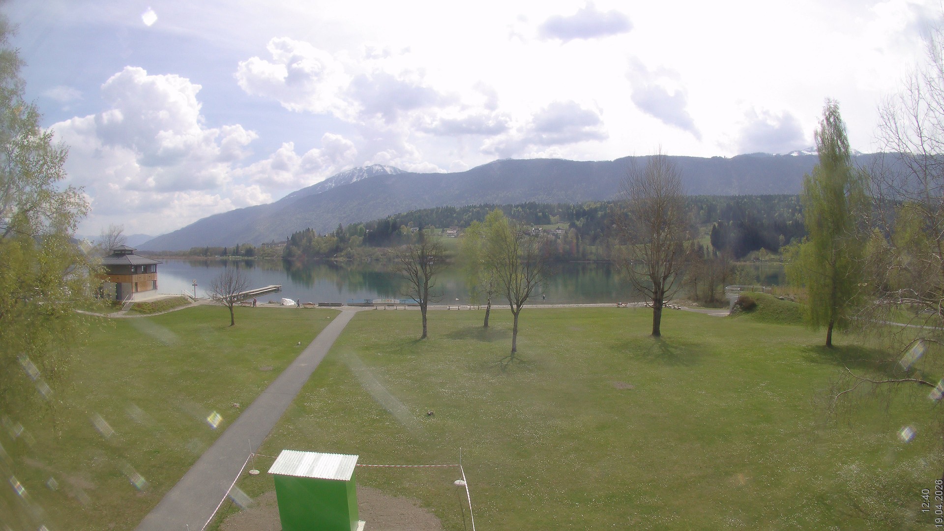 Archiv Foto Webcam am Strandbad Hermagor am Pressegger See in Kärnten - Österreich.