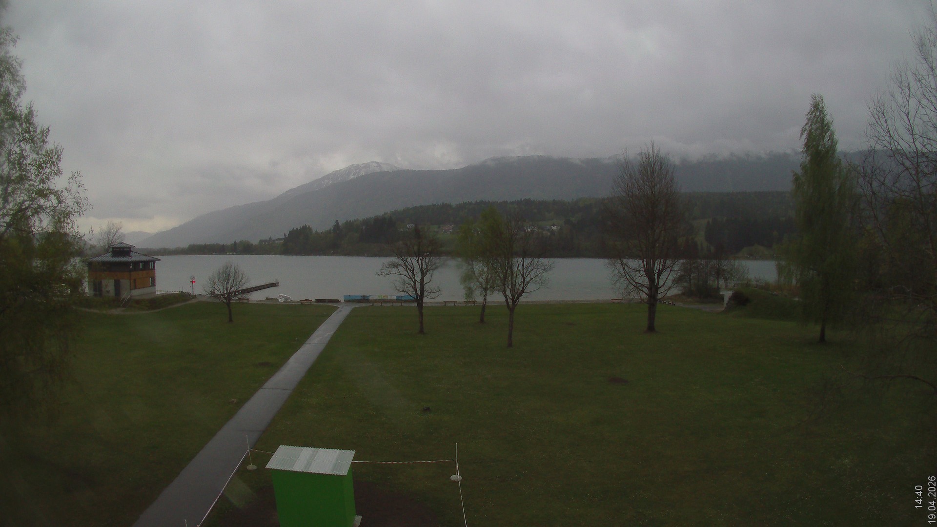 Archiv Foto Webcam am Strandbad Hermagor am Pressegger See in Kärnten - Österreich.