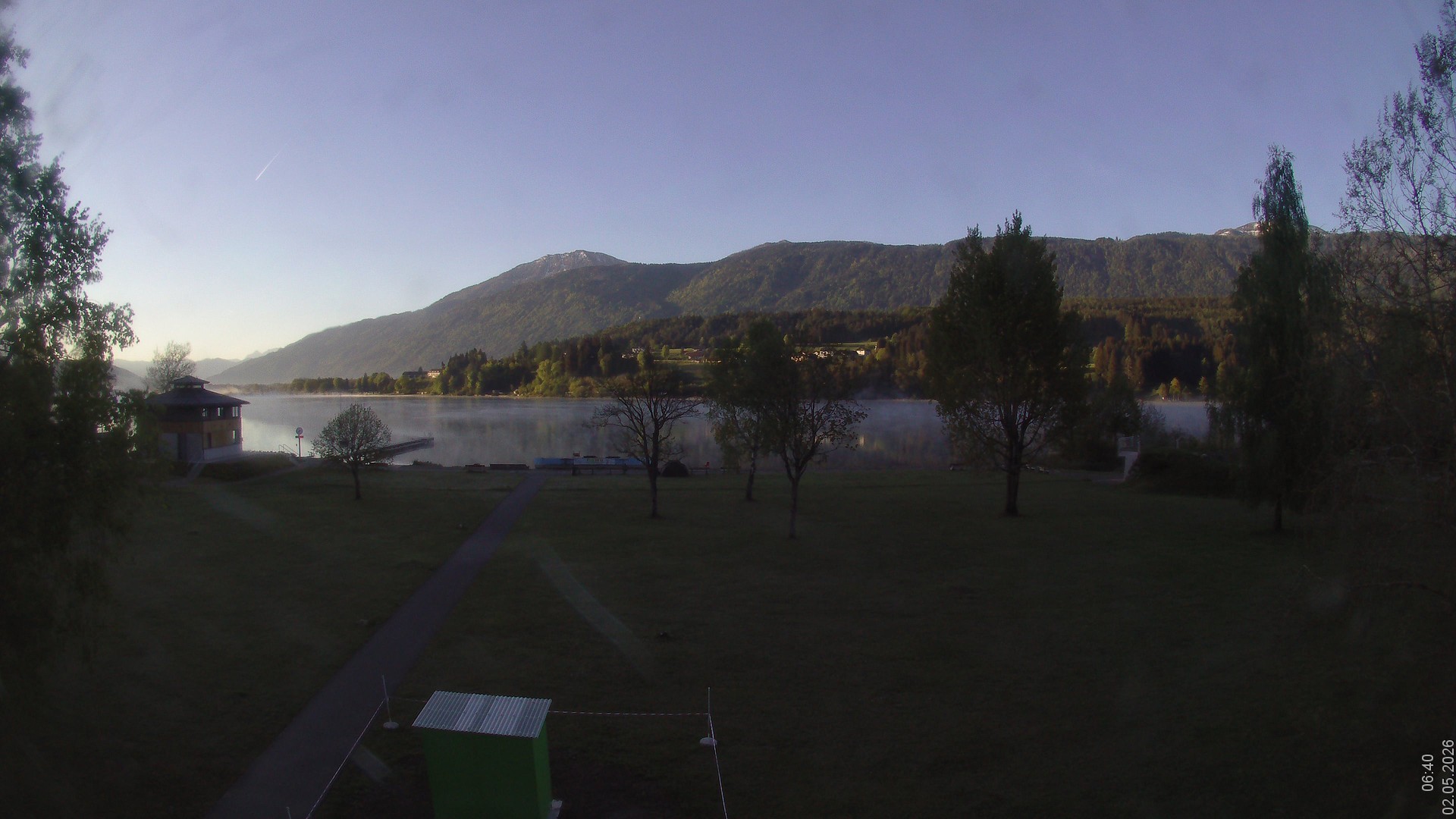 Archiv Foto Webcam am Strandbad Hermagor am Pressegger See in Kärnten - Österreich.