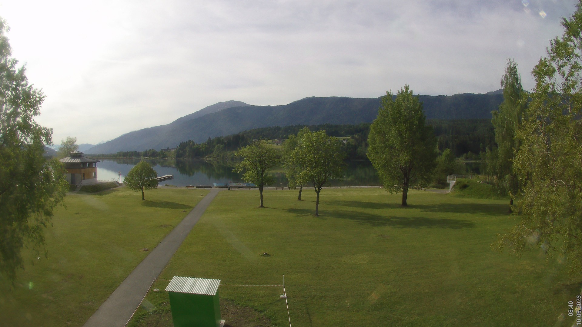 Archiv Foto Webcam am Strandbad Hermagor am Pressegger See in Kärnten - Österreich.