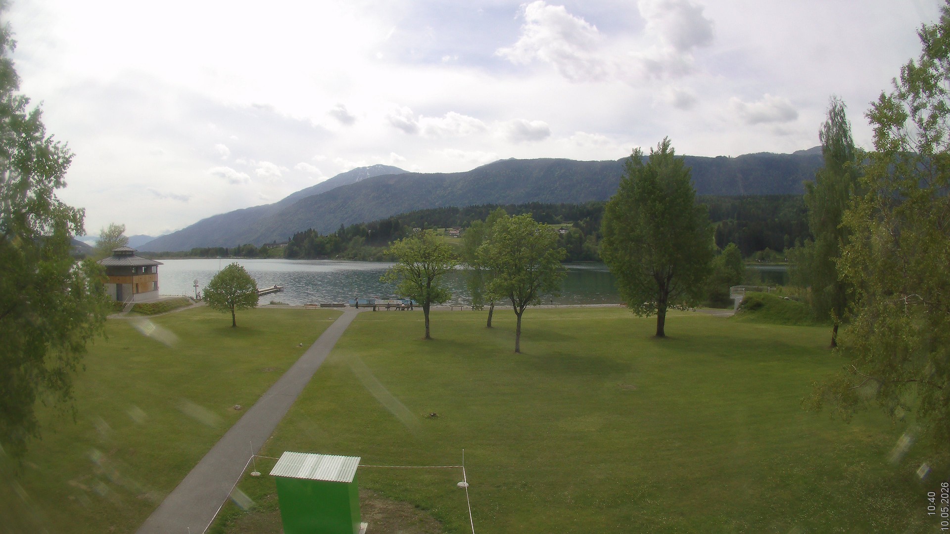 Archiv Foto Webcam am Strandbad Hermagor am Pressegger See in Kärnten - Österreich.