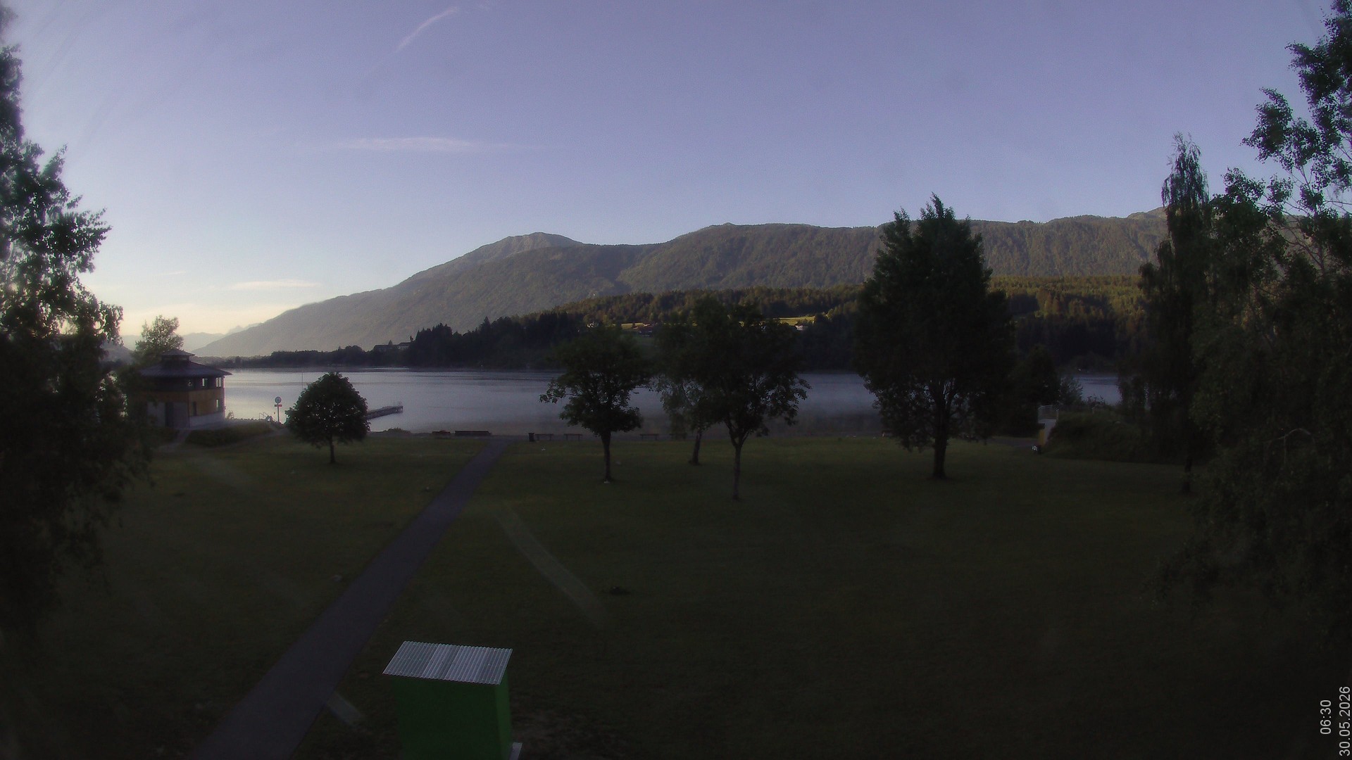 Archiv Foto Webcam am Strandbad Hermagor am Pressegger See in Kärnten - Österreich.