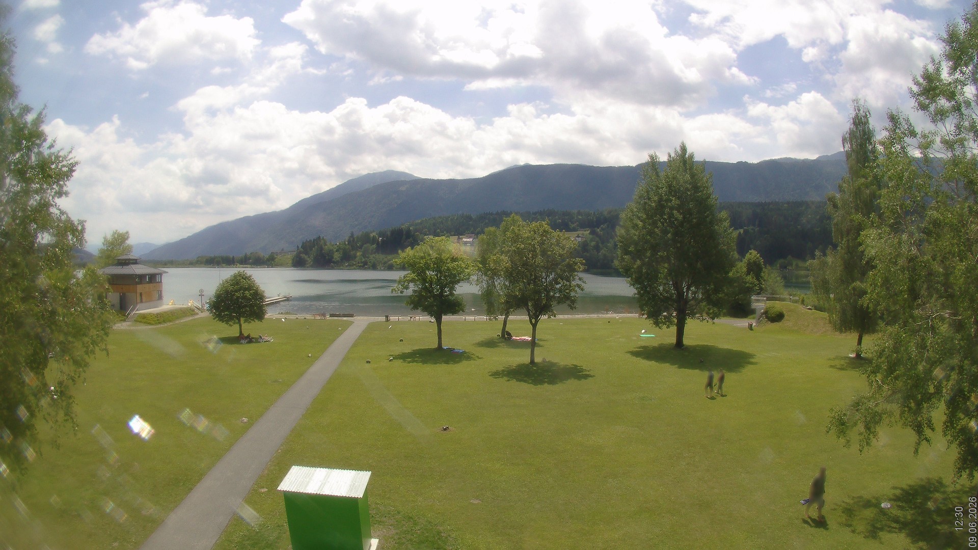 Archiv Foto Webcam am Strandbad Hermagor am Pressegger See in Kärnten - Österreich.