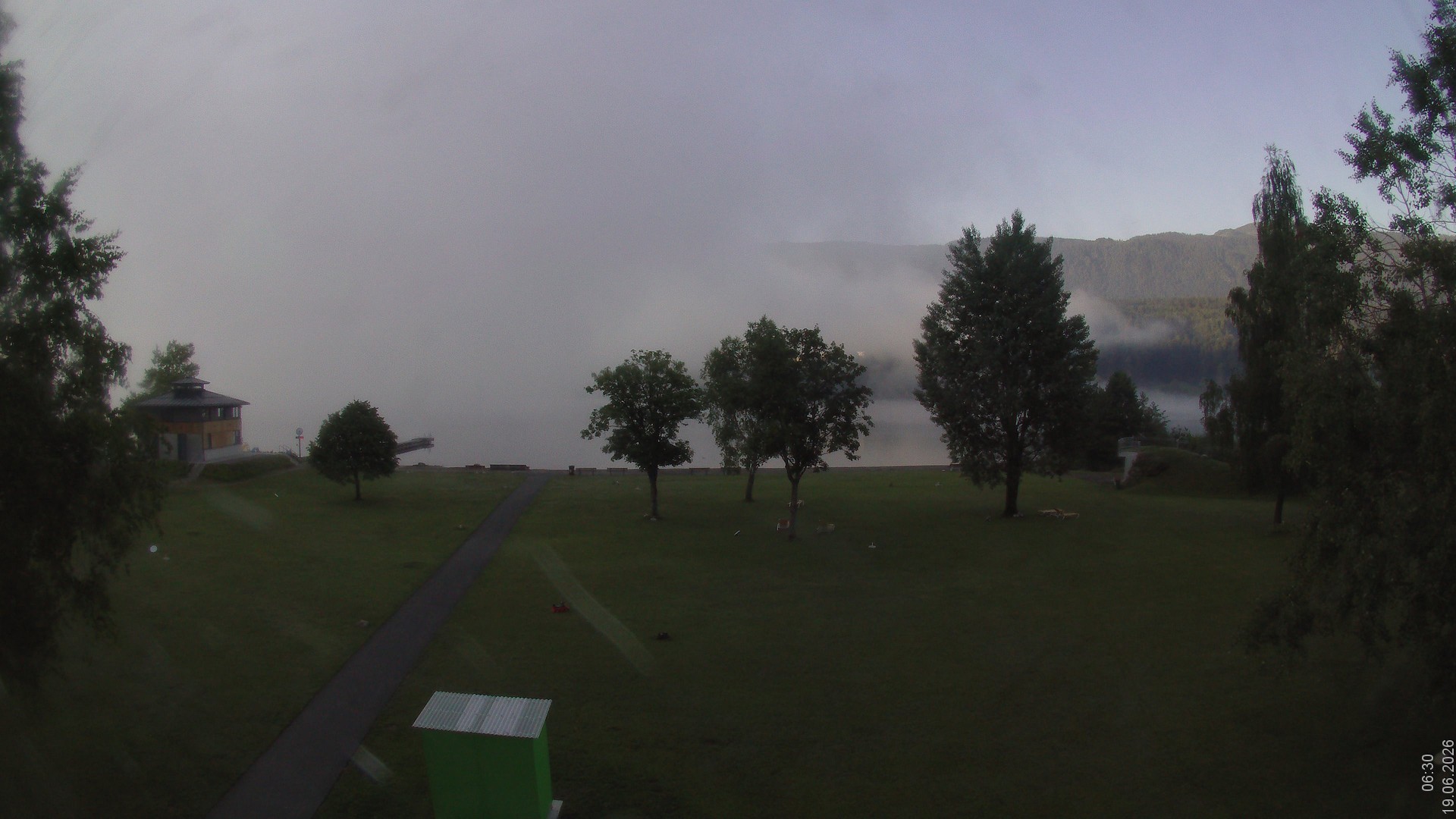 Archiv Foto Webcam am Strandbad Hermagor am Pressegger See in Kärnten - Österreich.