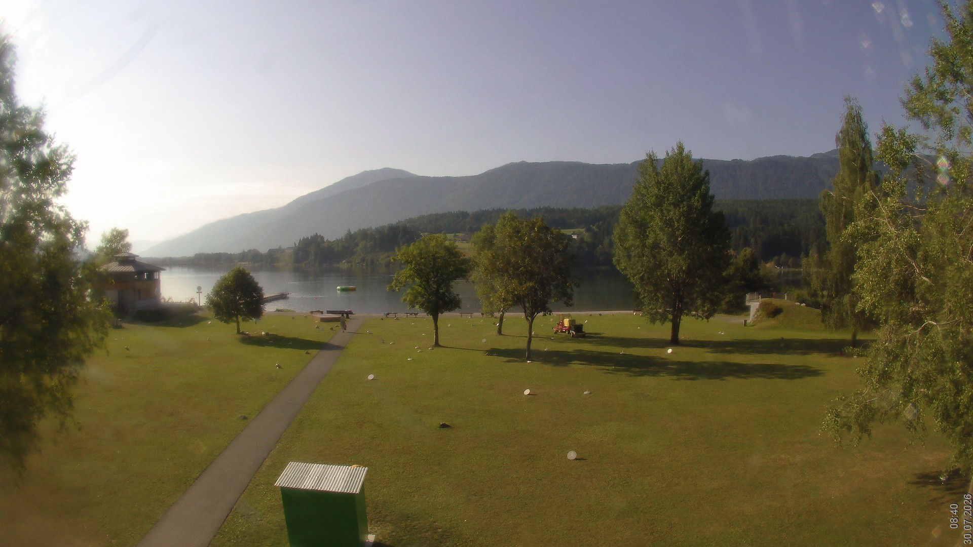Archiv Foto Webcam am Strandbad Hermagor am Pressegger See in Kärnten - Österreich.