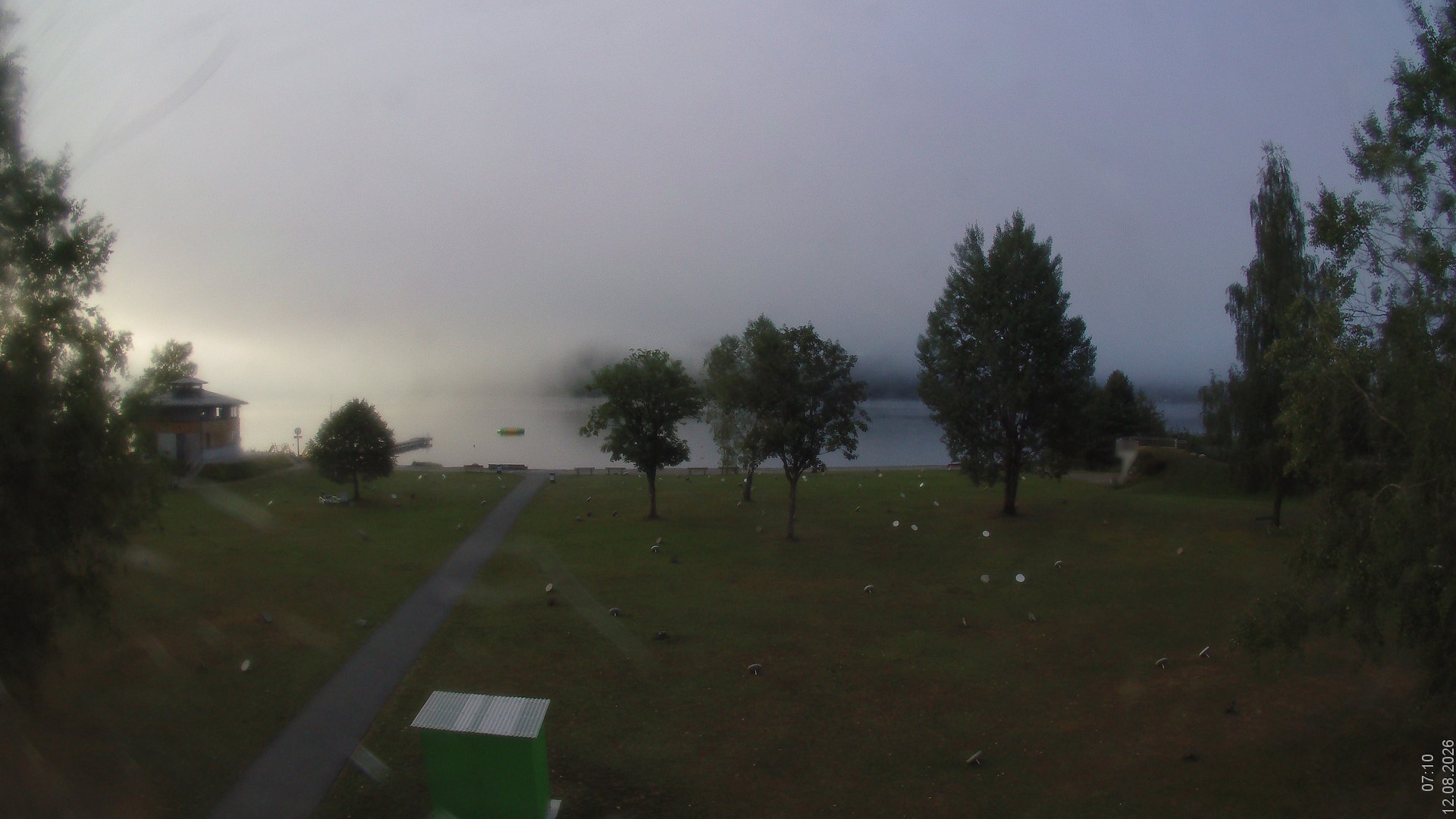Archiv Foto Webcam am Strandbad Hermagor am Pressegger See in Kärnten - Österreich.