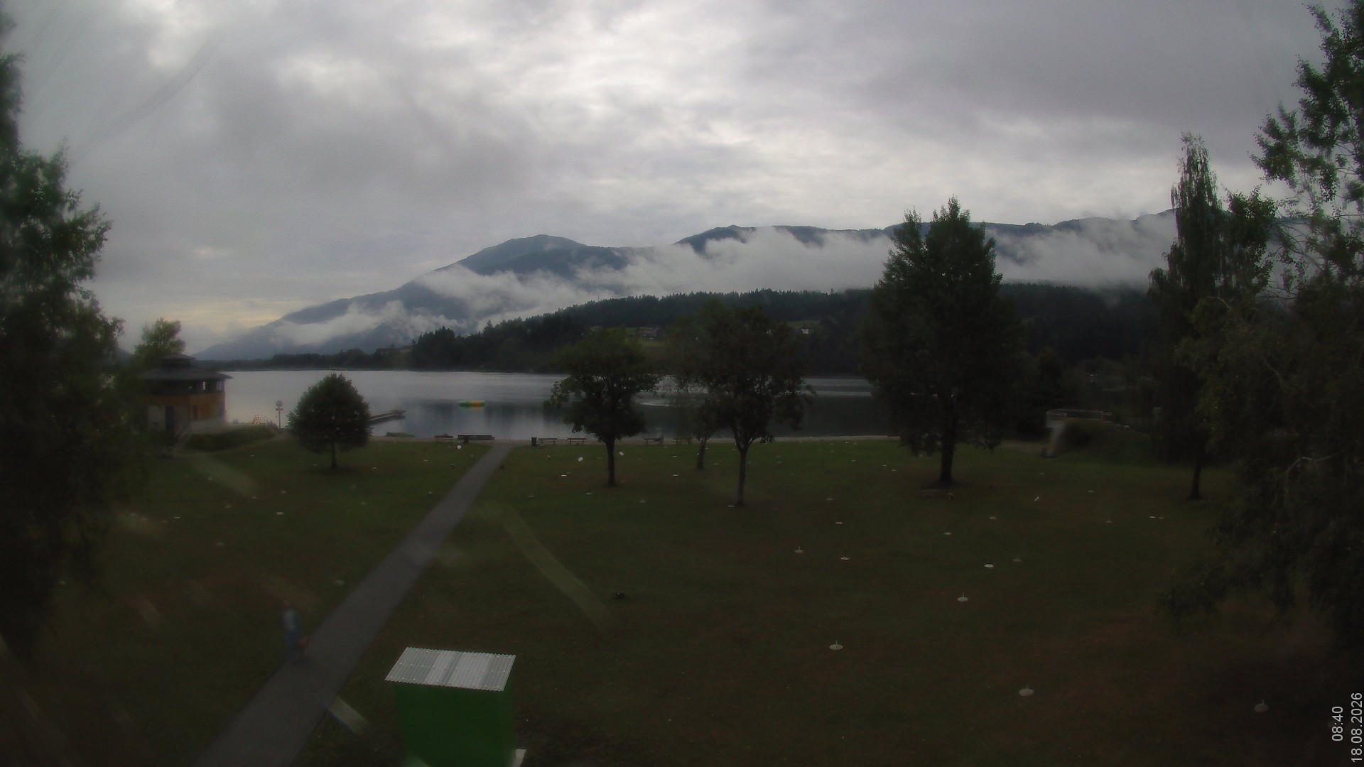 Archiv Foto Webcam am Strandbad Hermagor am Pressegger See in Kärnten - Österreich.