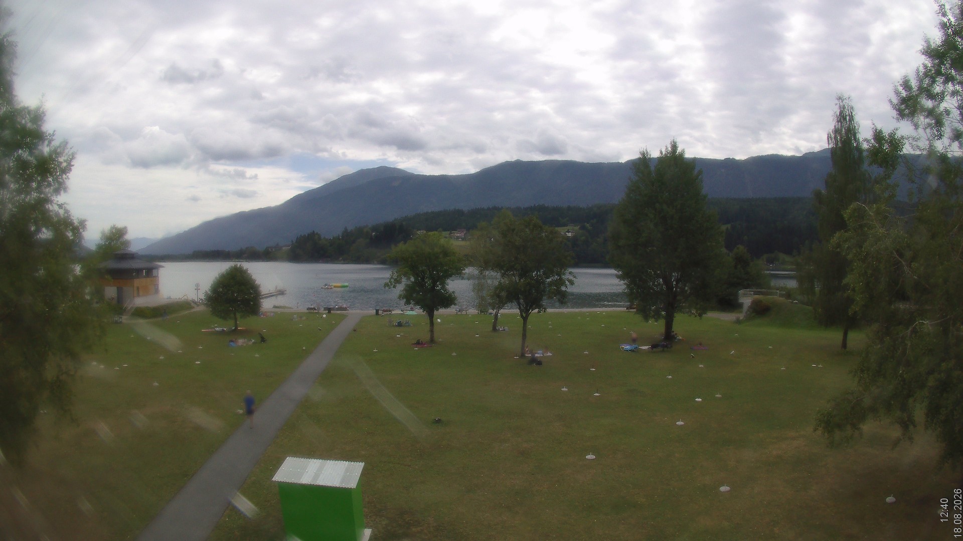 Archiv Foto Webcam am Strandbad Hermagor am Pressegger See in Kärnten - Österreich.