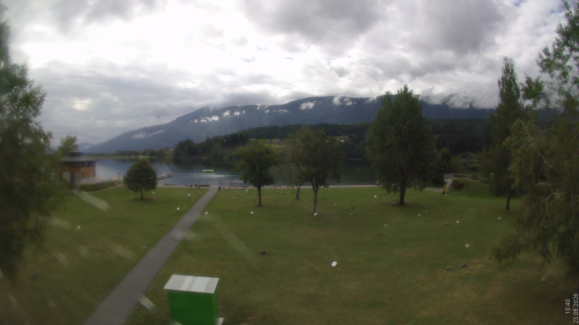 Archiv Foto Webcam am Strandbad Hermagor am Pressegger See in Kärnten - Österreich.