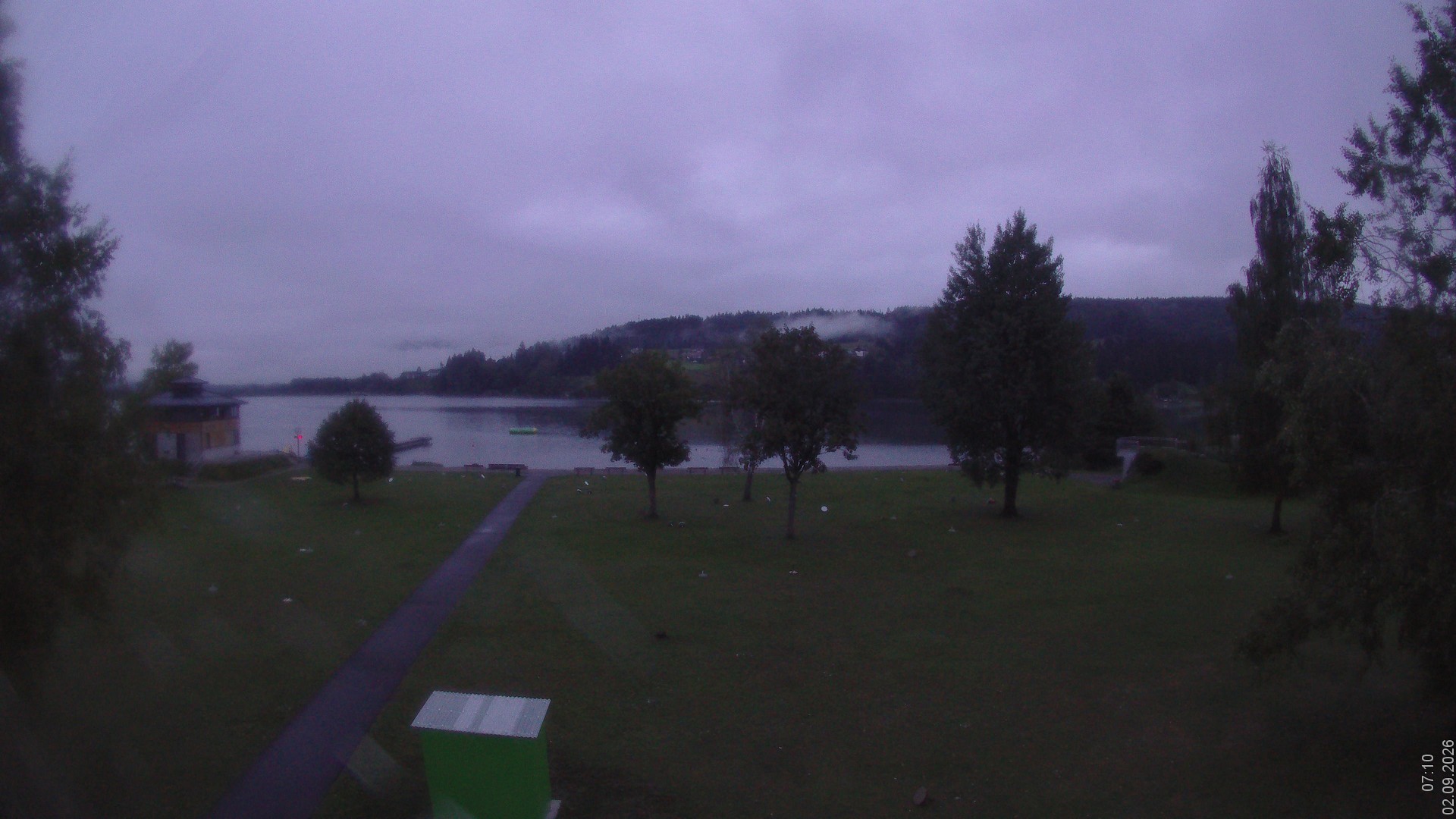 Archiv Foto Webcam am Strandbad Hermagor am Pressegger See in Kärnten - Österreich.