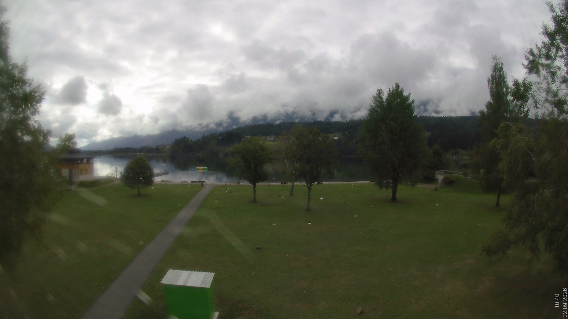 Archiv Foto Webcam am Strandbad Hermagor am Pressegger See in Kärnten - Österreich.