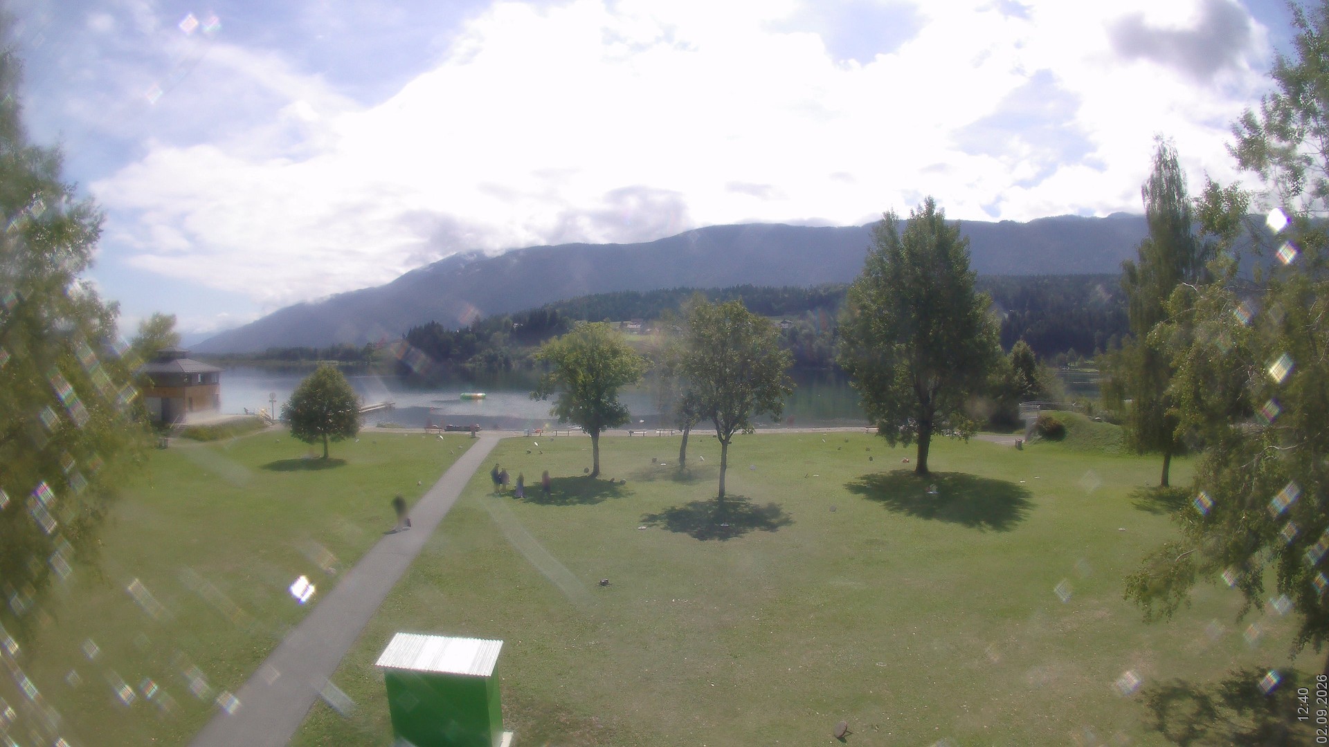 Archiv Foto Webcam am Strandbad Hermagor am Pressegger See in Kärnten - Österreich.