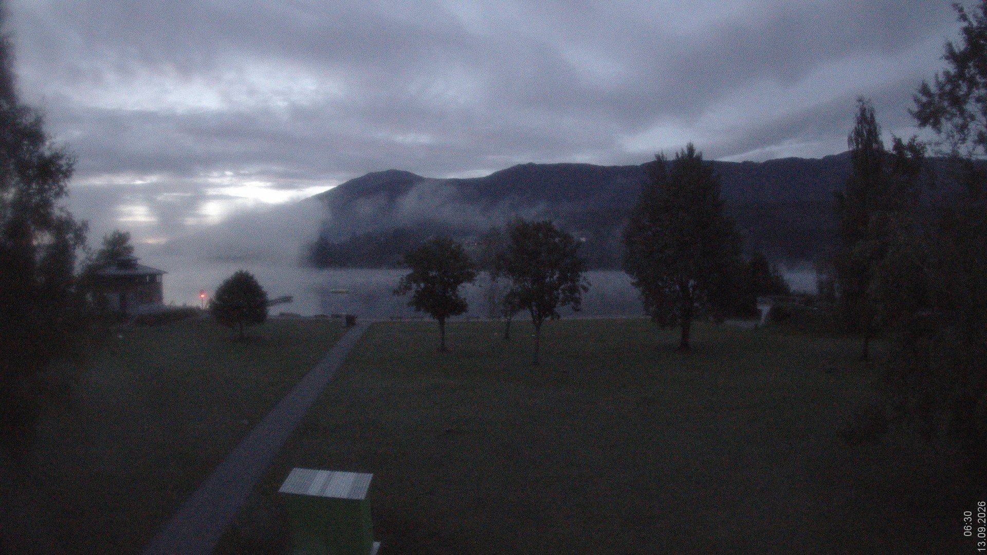 Archiv Foto Webcam am Strandbad Hermagor am Pressegger See in Kärnten - Österreich.