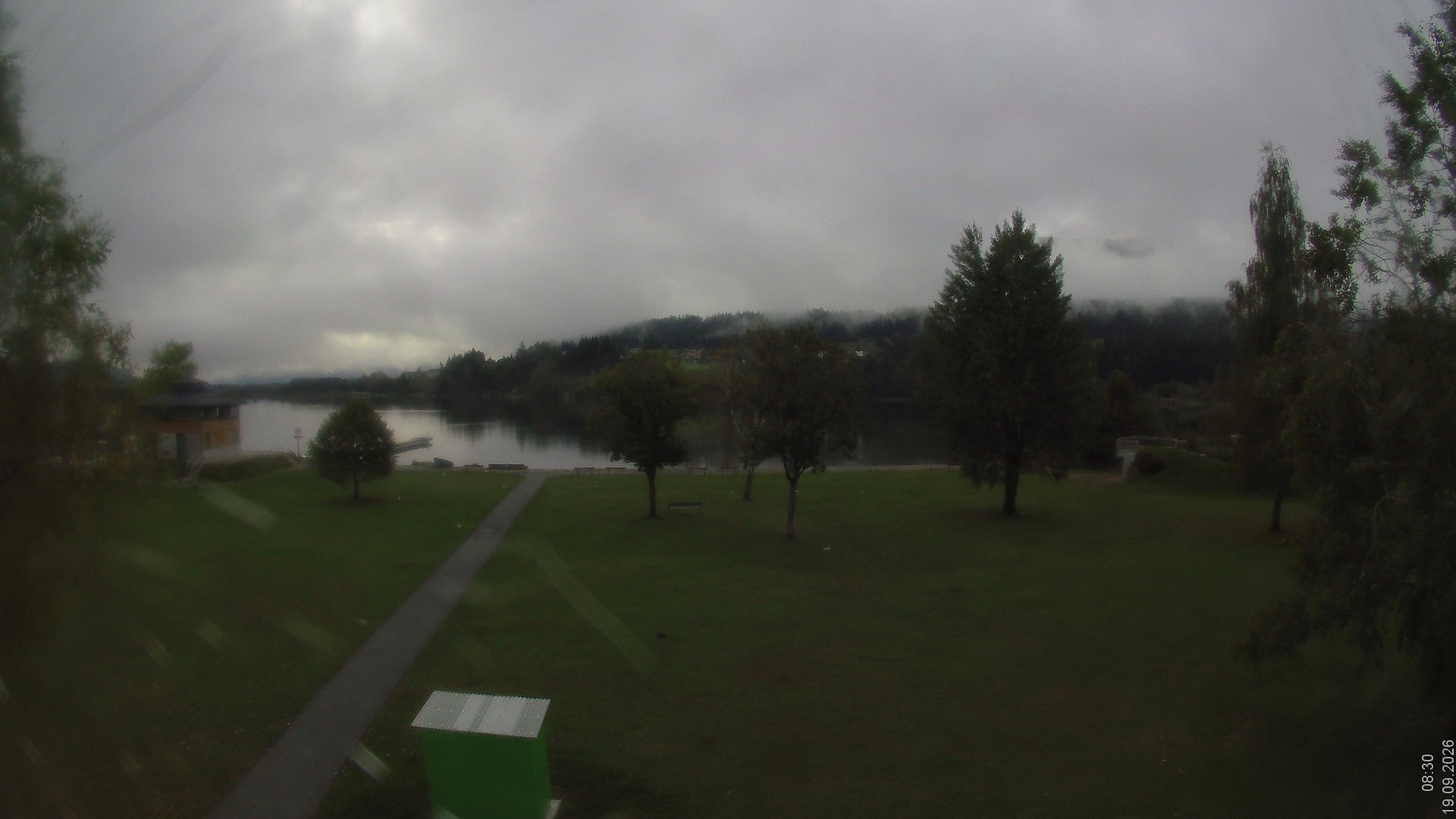 Archiv Foto Webcam am Strandbad Hermagor am Pressegger See in Kärnten - Österreich.