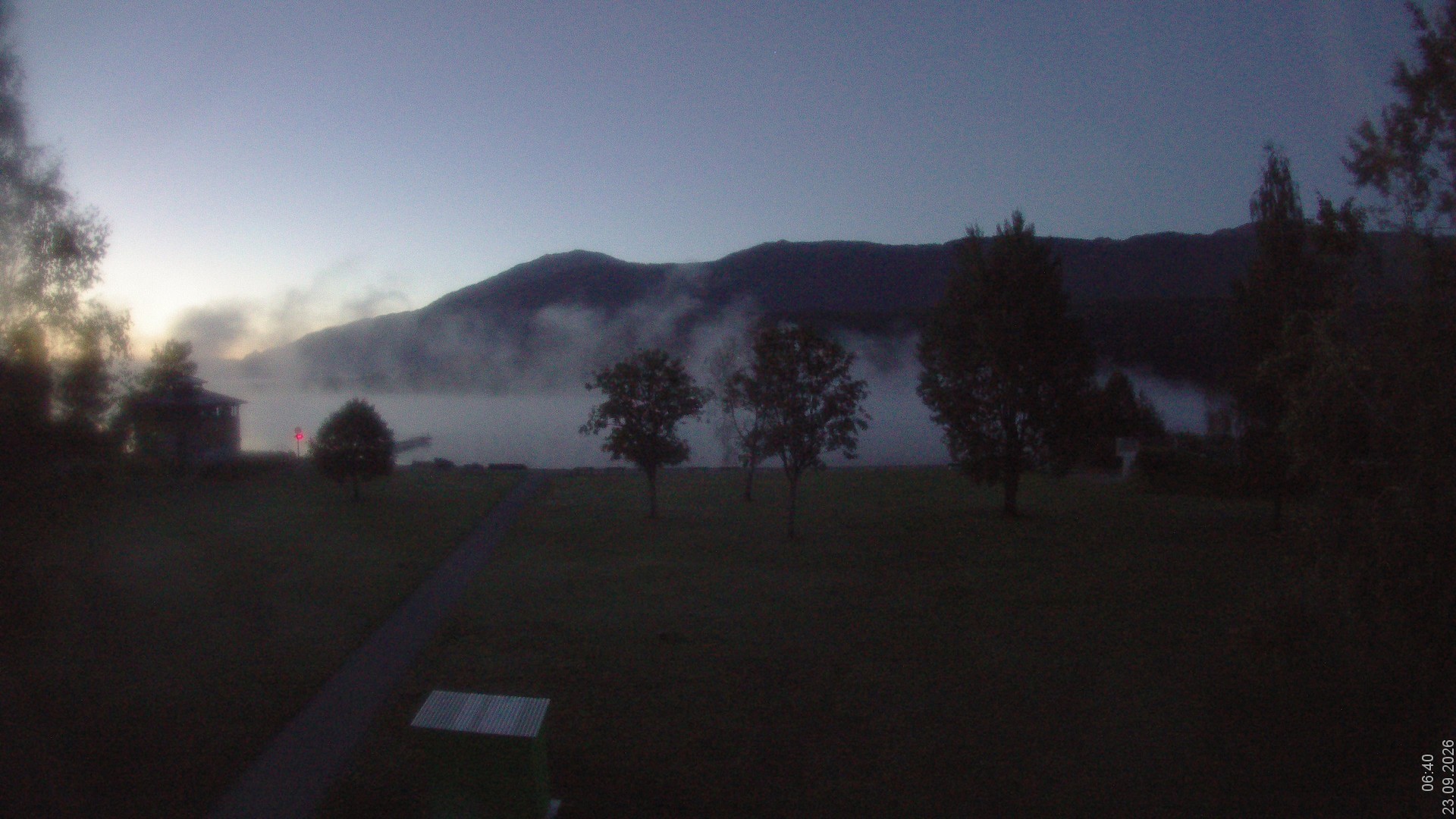 Archiv Foto Webcam am Strandbad Hermagor am Pressegger See in Kärnten - Österreich.
