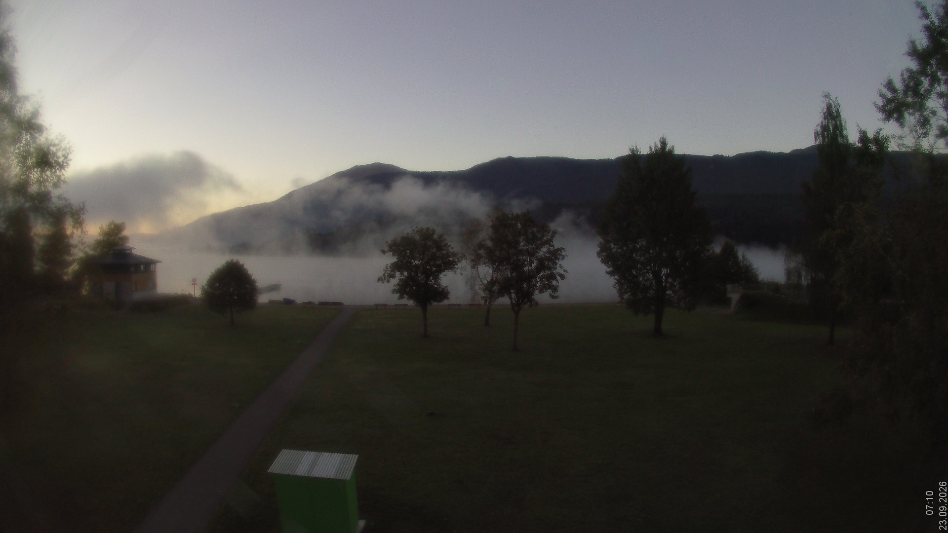 Archiv Foto Webcam am Strandbad Hermagor am Pressegger See in Kärnten - Österreich.