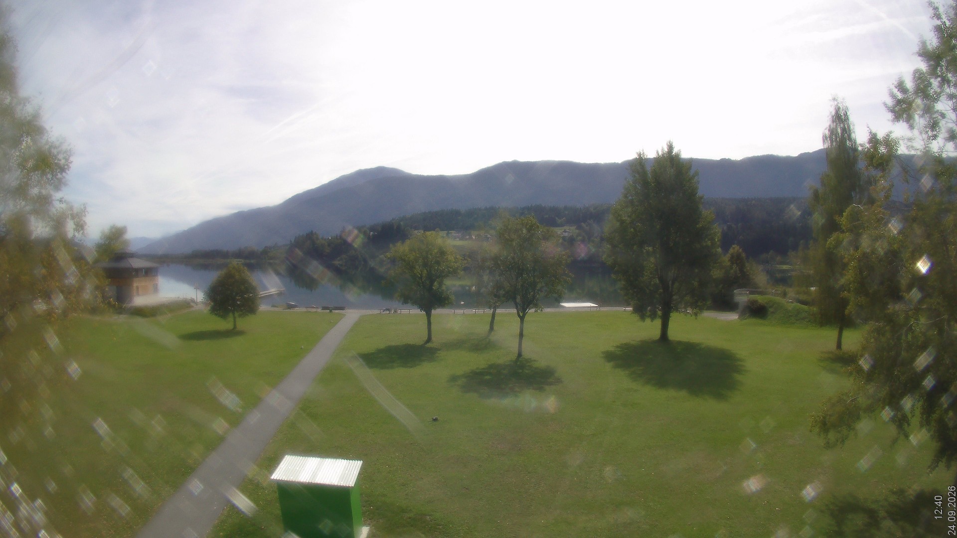 Archiv Foto Webcam am Strandbad Hermagor am Pressegger See in Kärnten - Österreich.
