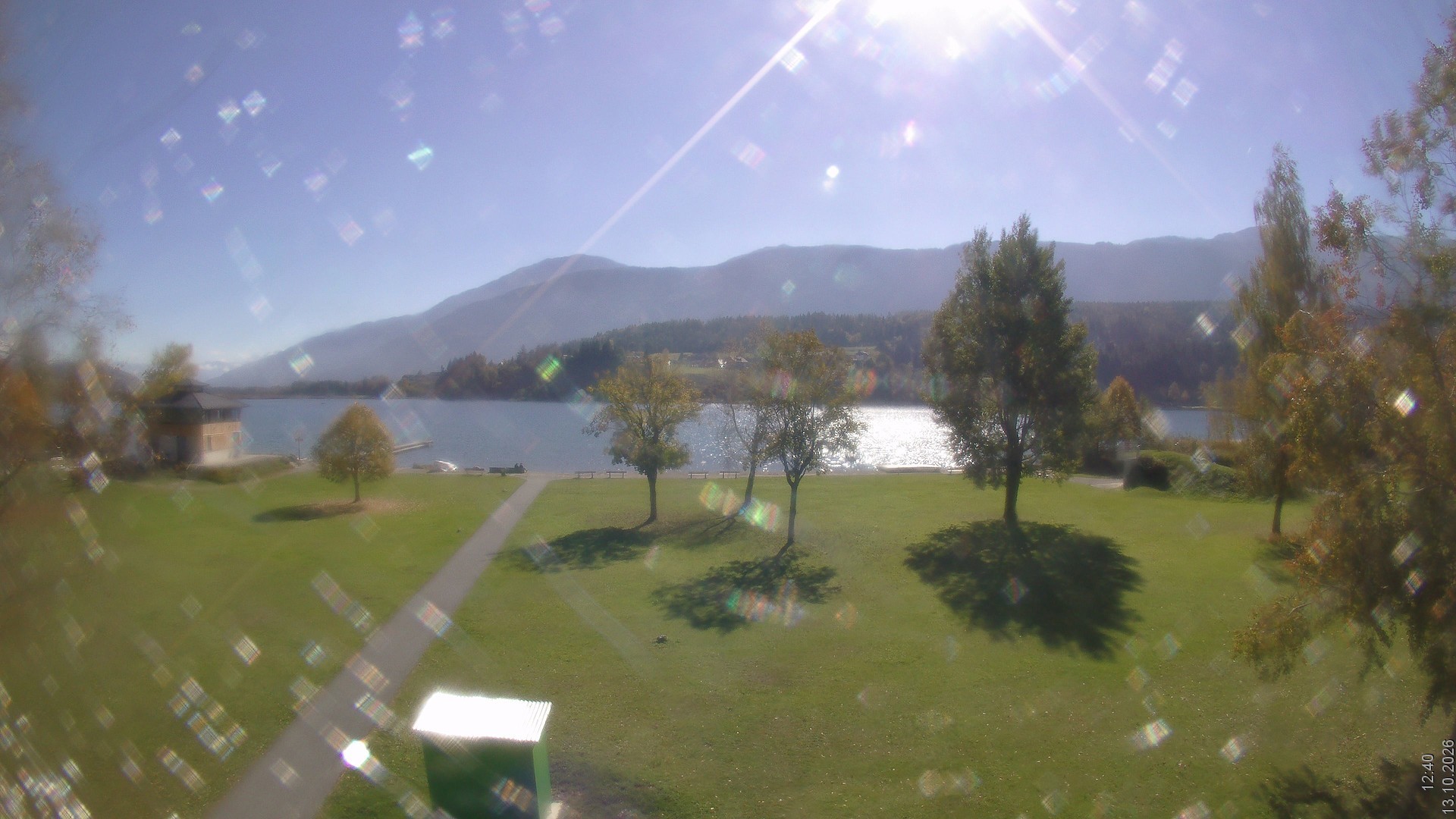 Archiv Foto Webcam am Strandbad Hermagor am Pressegger See in Kärnten - Österreich.