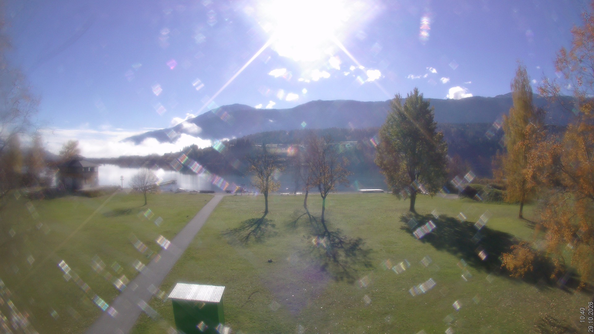 Archiv Foto Webcam am Strandbad Hermagor am Pressegger See in Kärnten - Österreich.