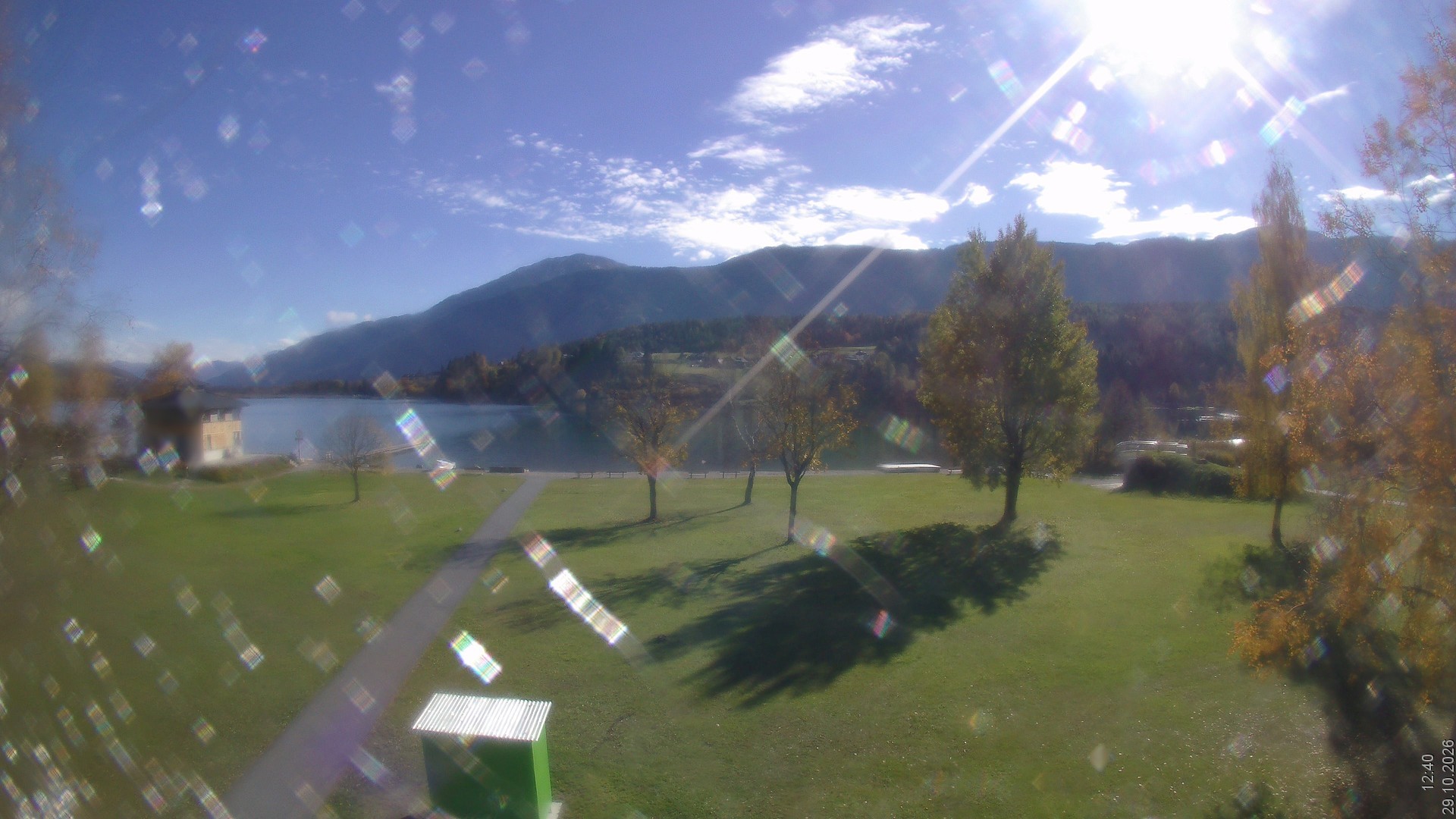 Archiv Foto Webcam am Strandbad Hermagor am Pressegger See in Kärnten - Österreich.