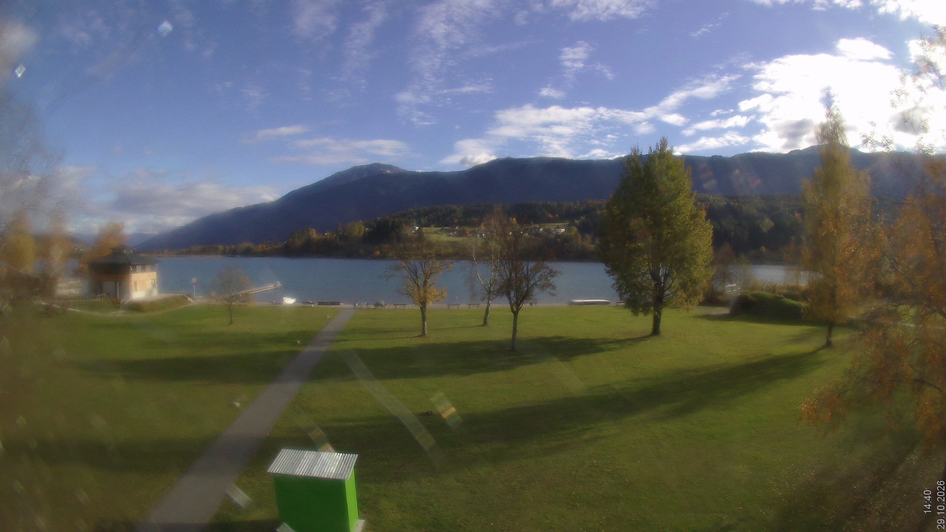 Archiv Foto Webcam am Strandbad Hermagor am Pressegger See in Kärnten - Österreich.