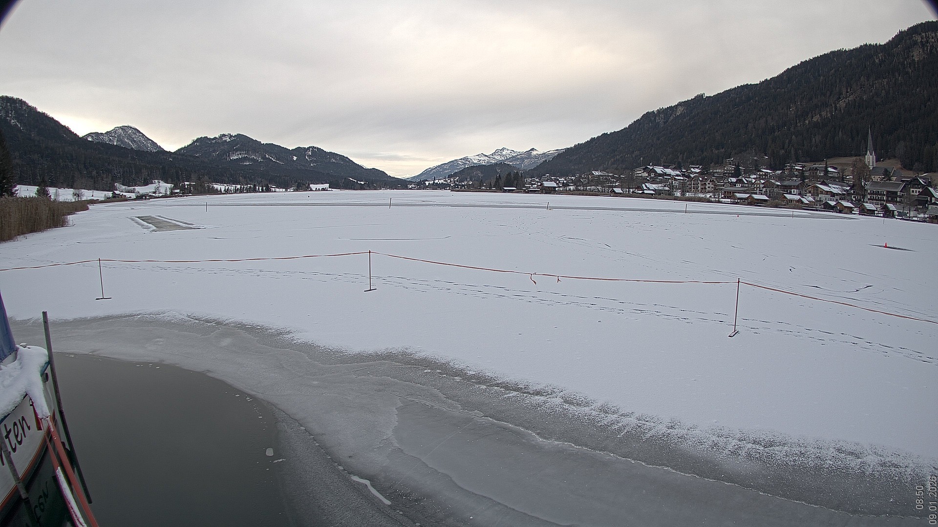 Archiv Foto Webcam Blick über den Weissensee in Kärnten