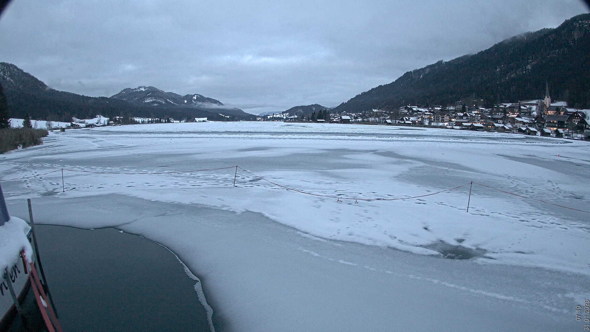 Archiv Foto Webcam Blick über den Weissensee in Kärnten