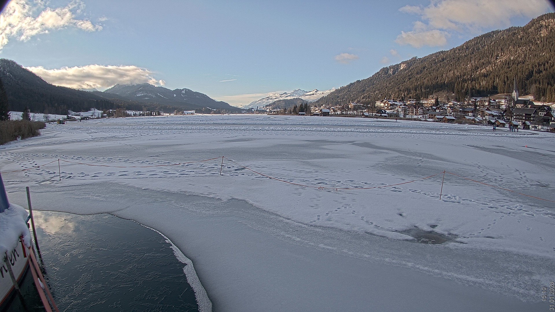 Archiv Foto Webcam Blick über den Weissensee in Kärnten