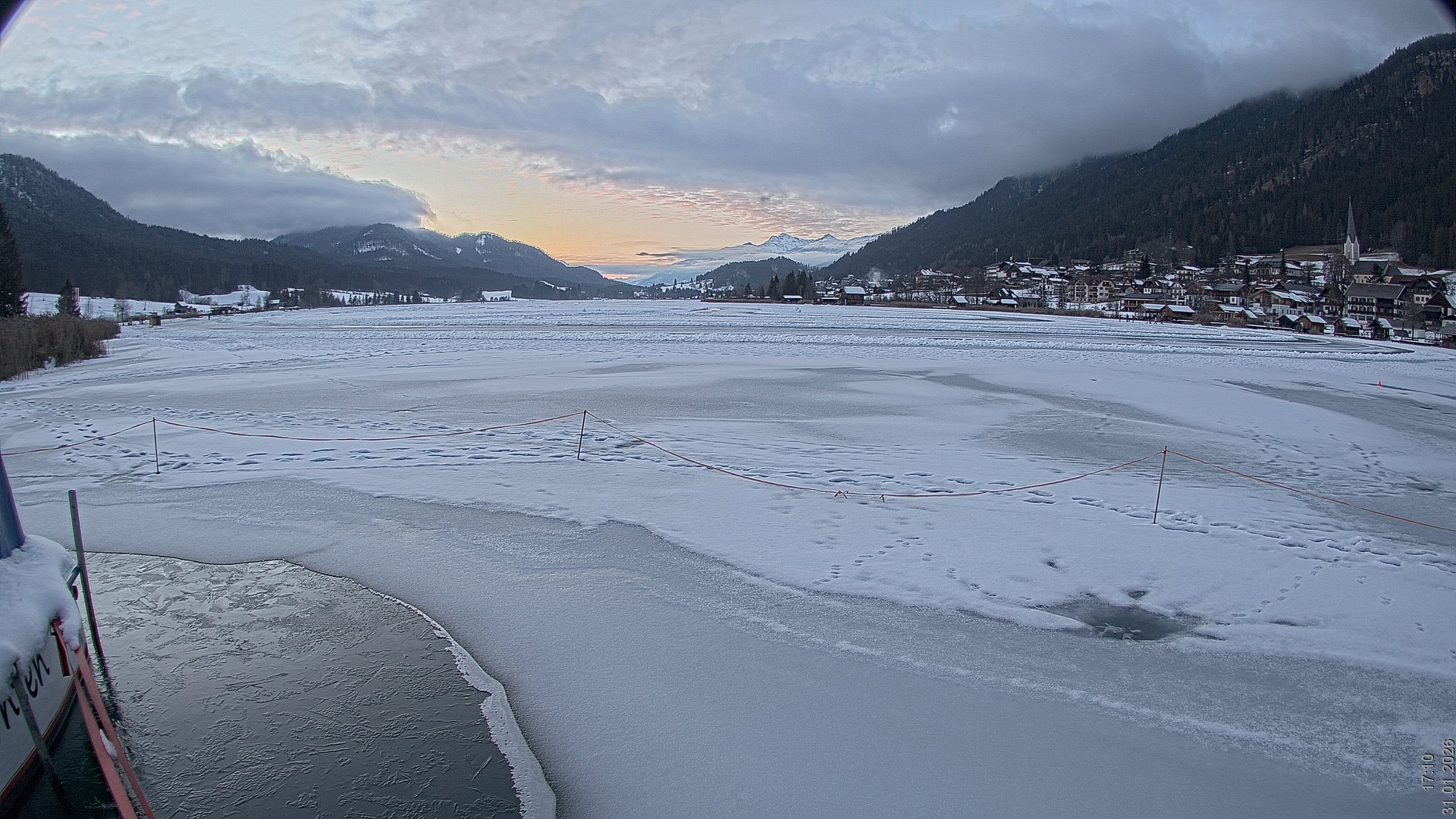 Archiv Foto Webcam Blick über den Weissensee in Kärnten