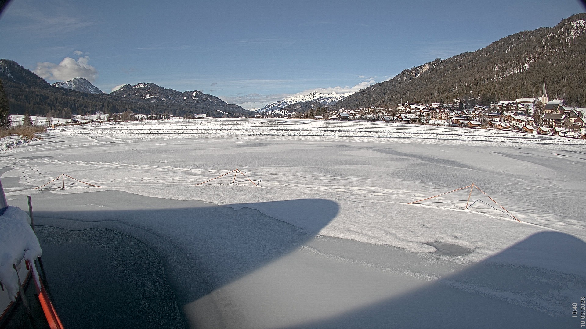 Archiv Foto Webcam Blick über den Weissensee in Kärnten