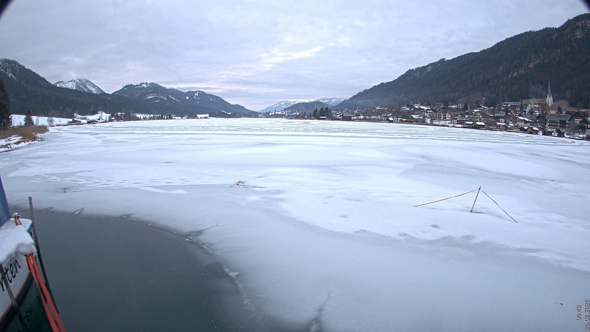 Archiv Foto Webcam Blick über den Weissensee in Kärnten