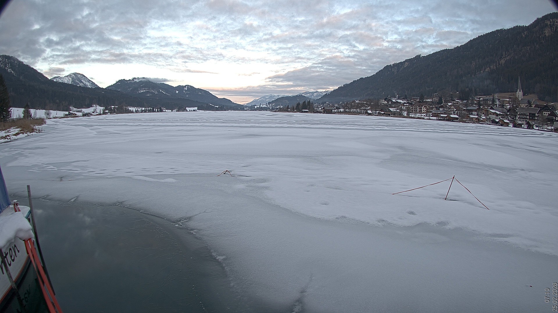 Archiv Foto Webcam Blick über den Weissensee in Kärnten