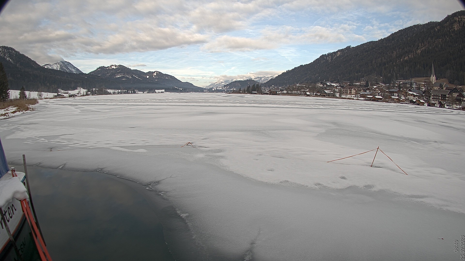 Archiv Foto Webcam Blick über den Weissensee in Kärnten