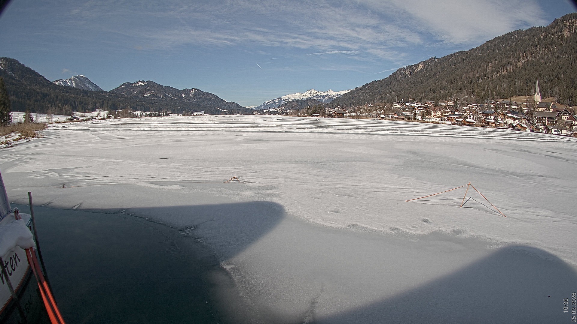 Archiv Foto Webcam Blick über den Weissensee in Kärnten
