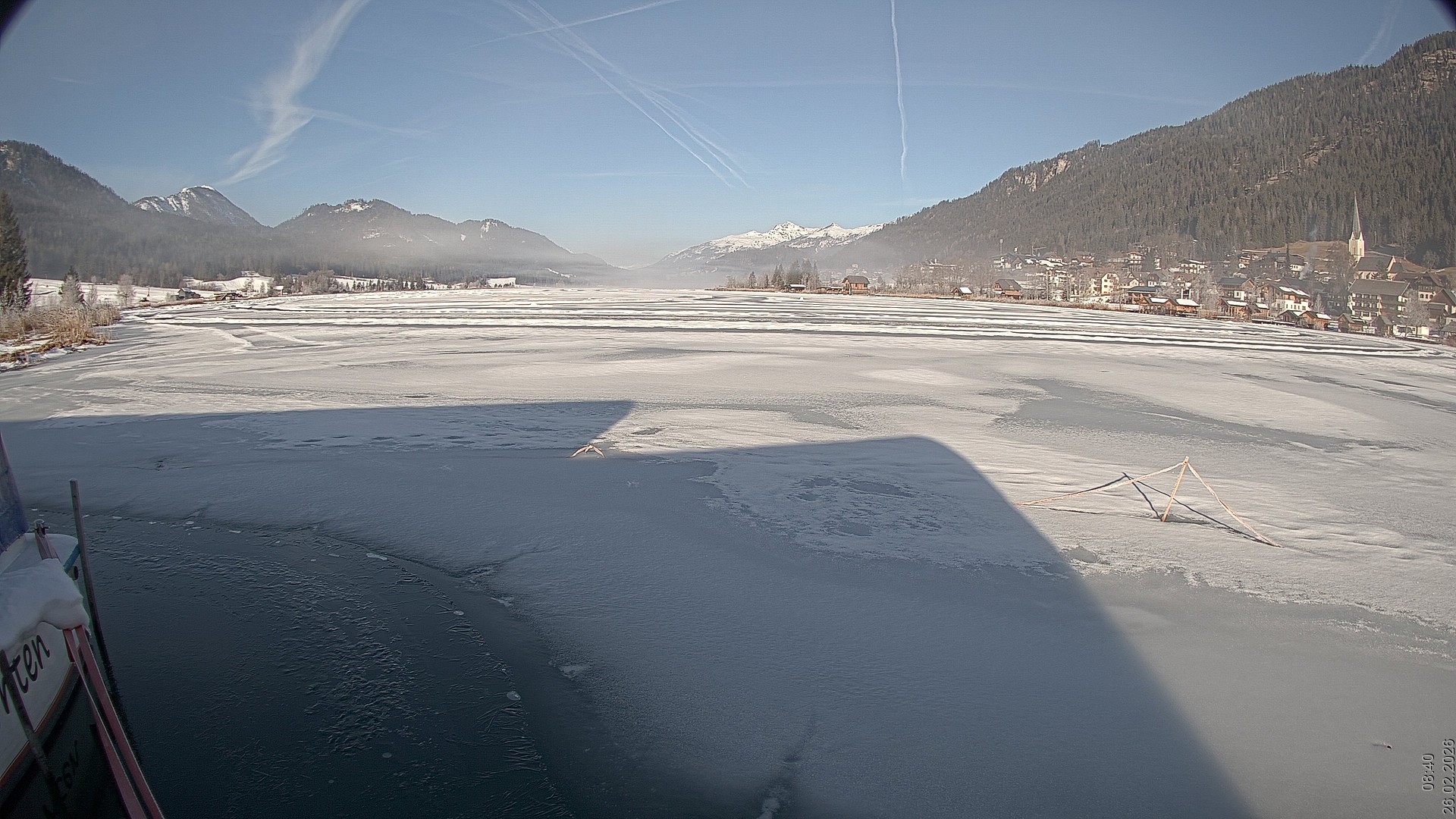 Archived image Webcam View of Lake Weissensee