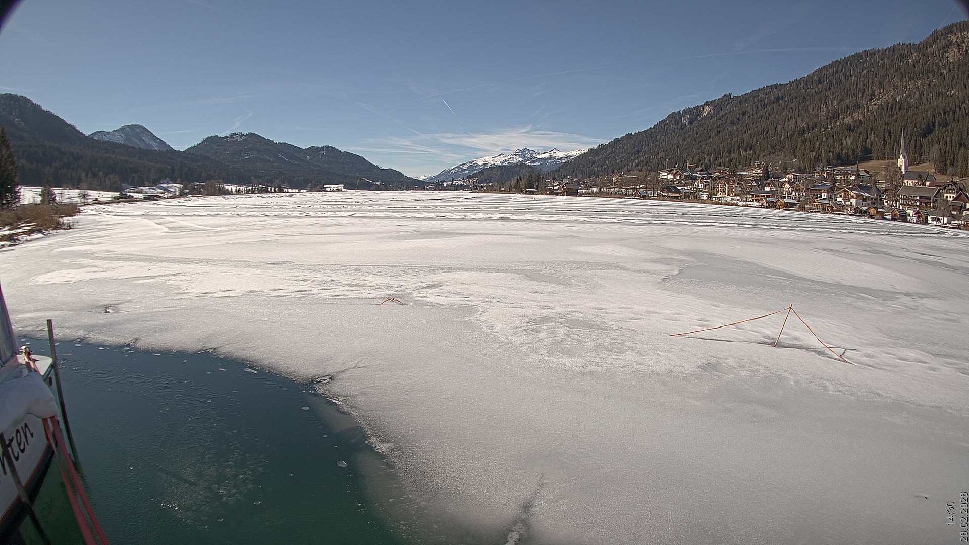 Archived image Webcam View of Lake Weissensee