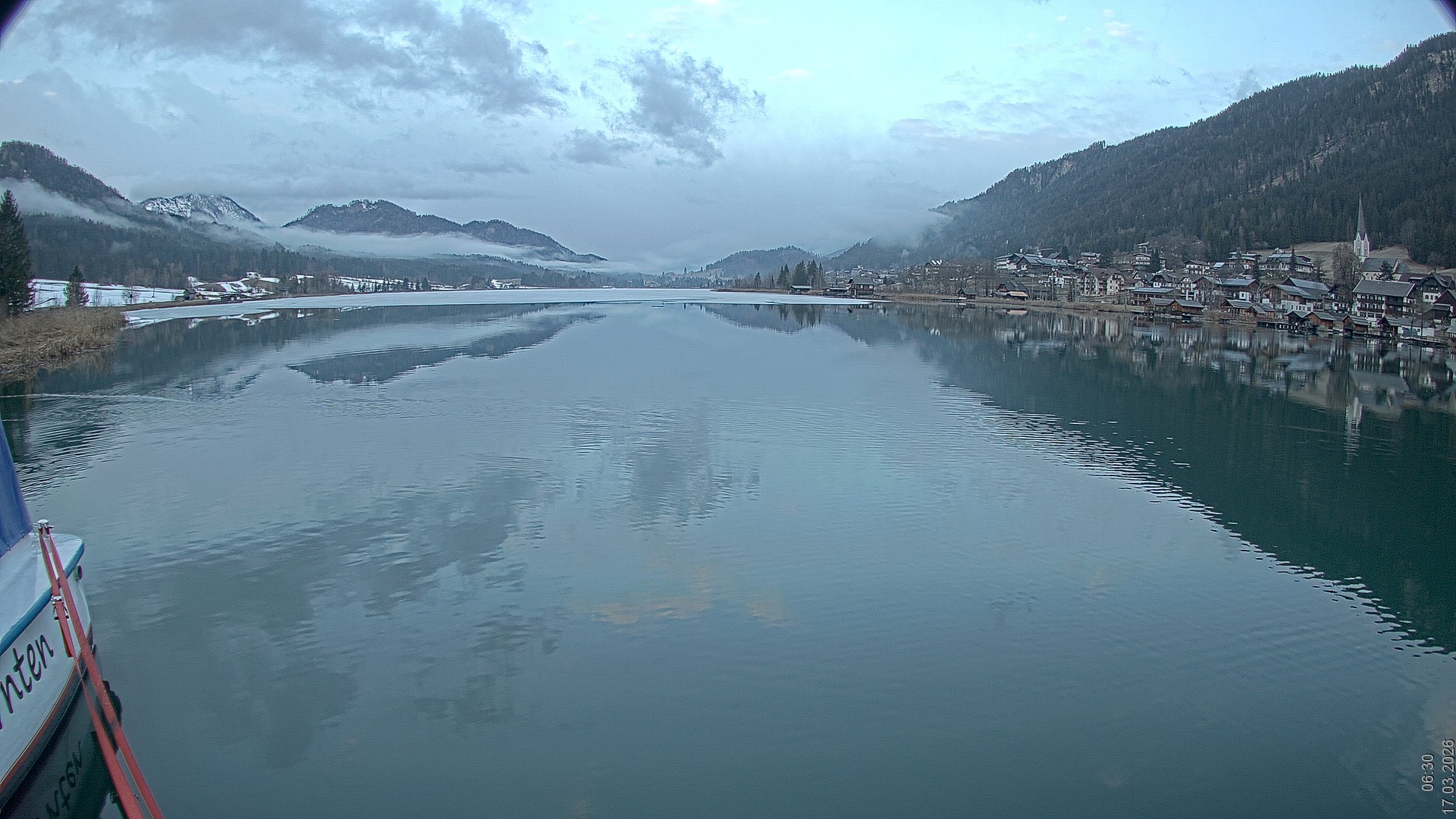 Archiv Foto Webcam Blick über den Weissensee in Kärnten