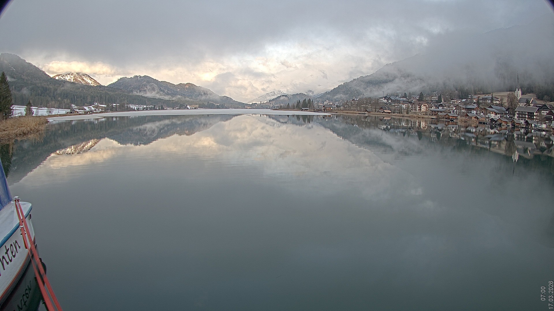 Archiv Foto Webcam Blick über den Weissensee in Kärnten