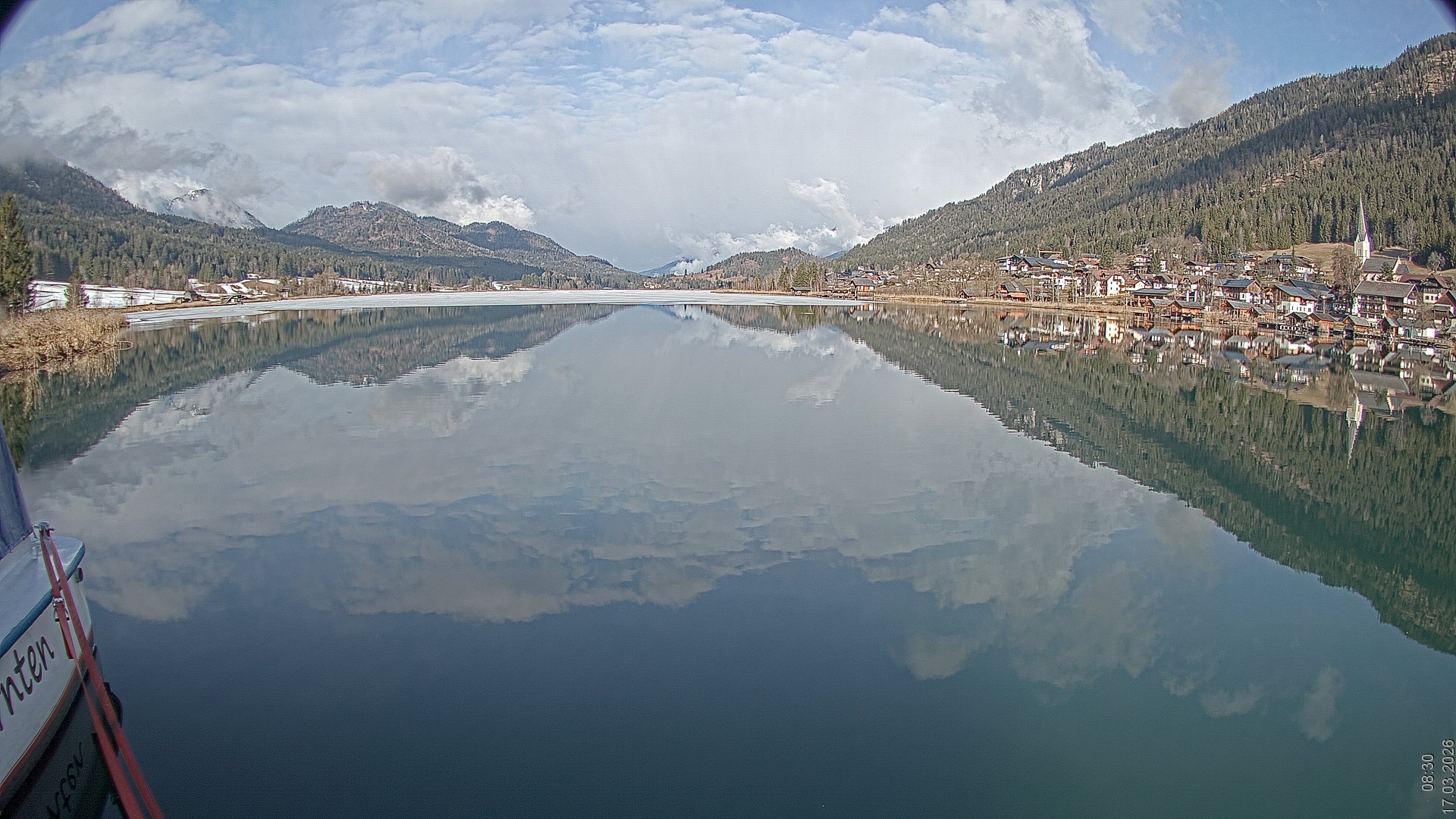Archiv Foto Webcam Blick über den Weissensee in Kärnten