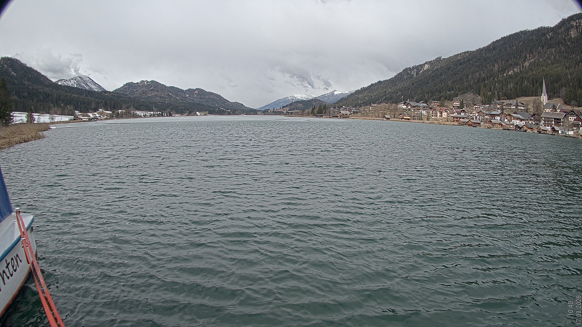 Archiv Foto Webcam Blick über den Weissensee in Kärnten