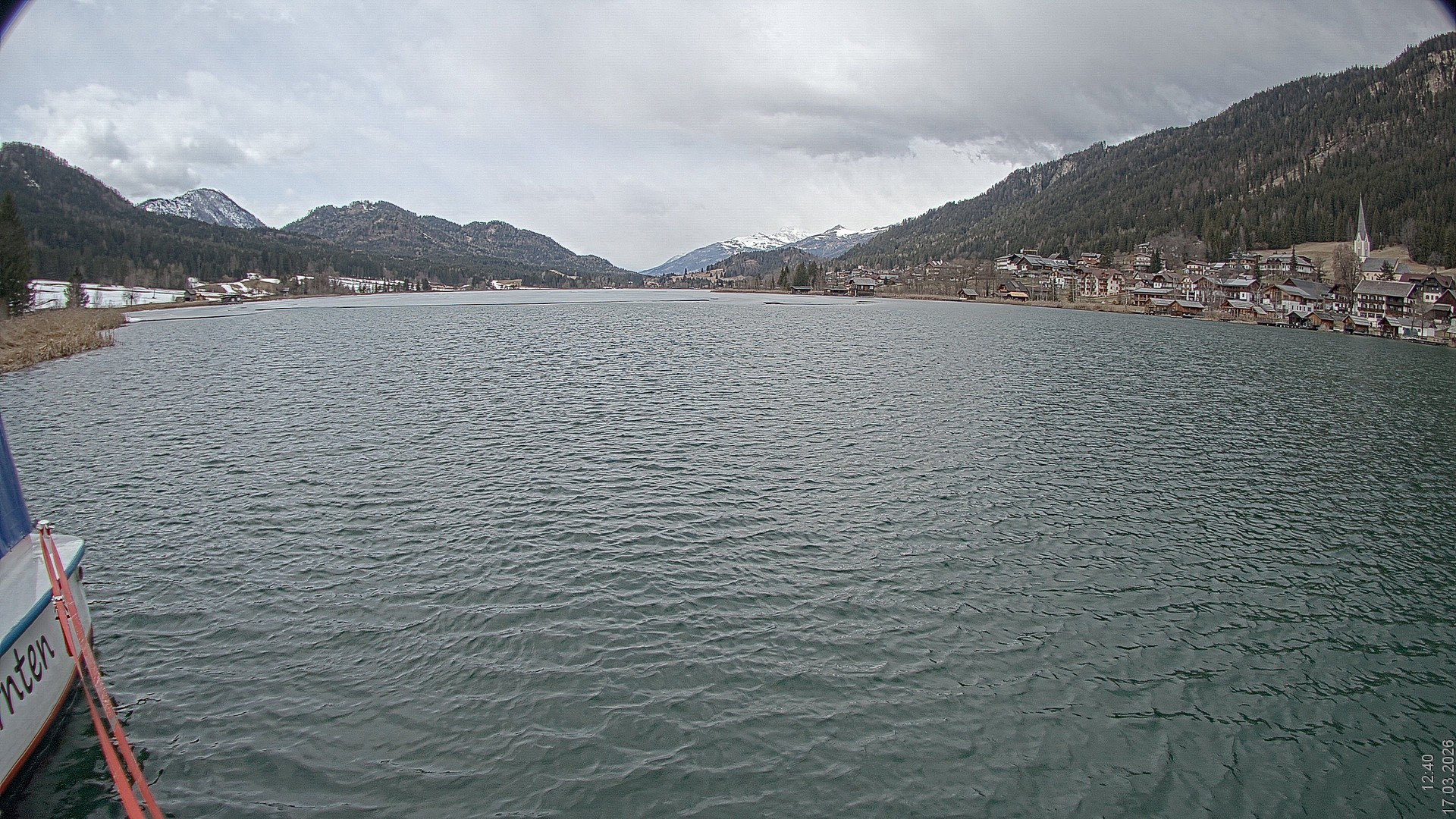 Archiv Foto Webcam Blick über den Weissensee in Kärnten