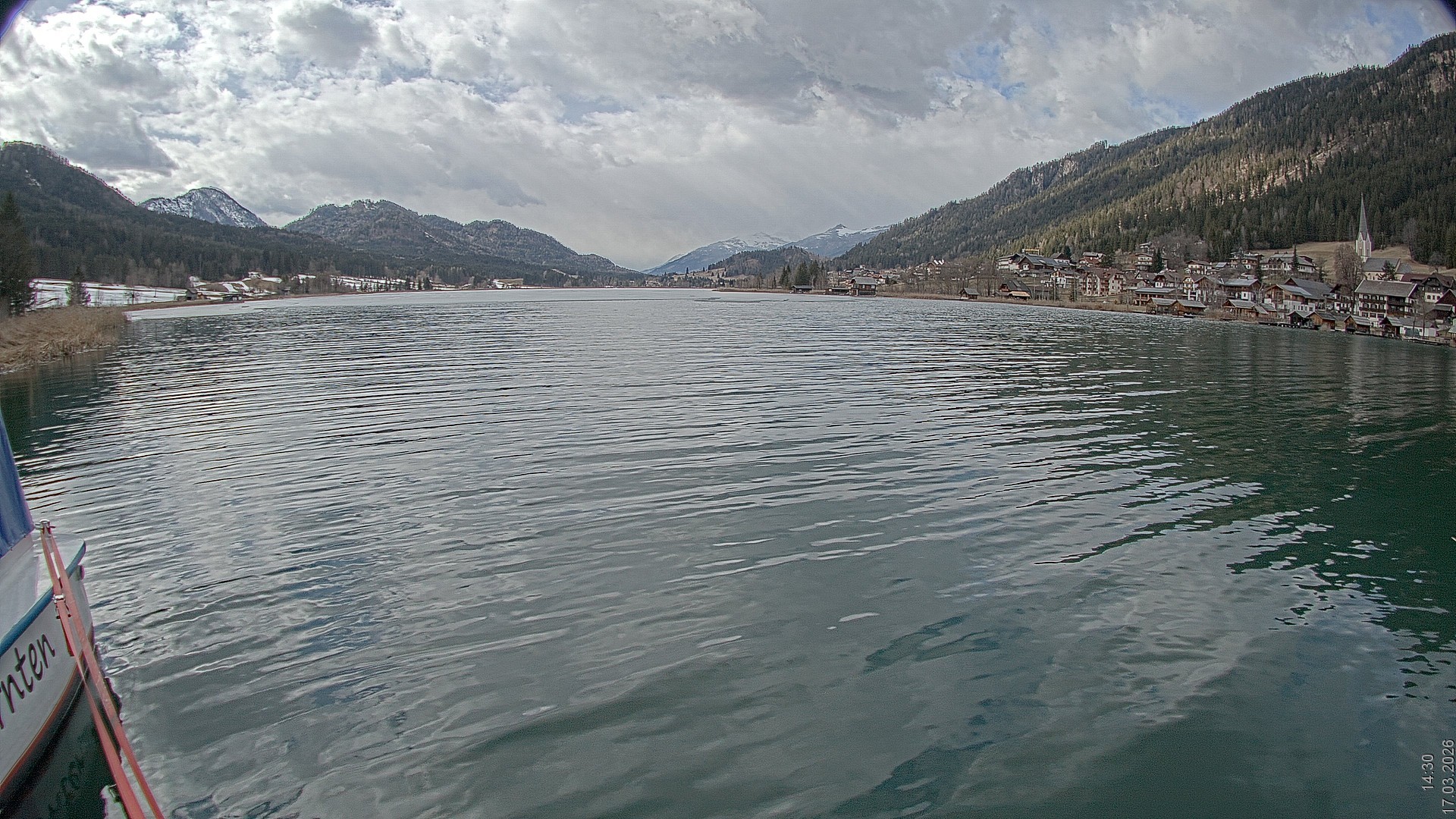 Archiv Foto Webcam Blick über den Weissensee in Kärnten